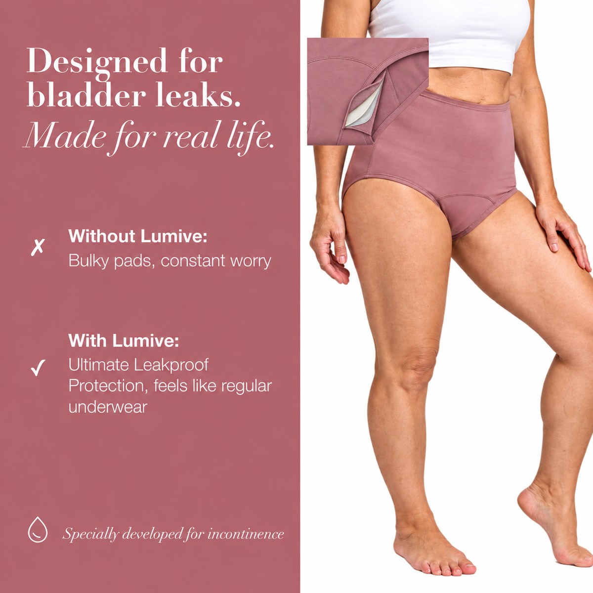 LUMIVE™ NZ 4-Layer High-Waisted Leakproof Underwear