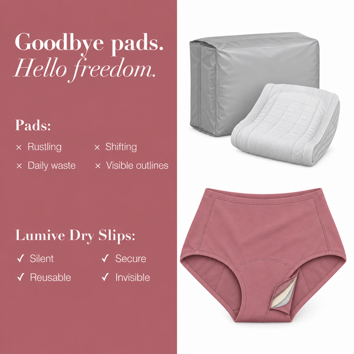 LUMIVE™ NZ 4-Layer High-Waisted Leakproof Underwear